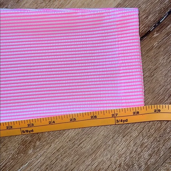 Lilly Pulitzer UPF 50+ Luxletic Corso Pant Havana Pink Performance Seersucker 8 - Picture 10 of 11